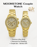 MOONSTONE Stone Dial Analog Quartz Couple Watch