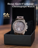 Rose Gold & Golden Fortuner Chronograph Analog Quartz Watch