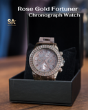 Rose Gold & Golden Fortuner Chronograph Analog Quartz Watch