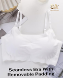 Women Comfort Seamless Bra With Removable Padding