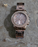 Rose Gold & Golden Fortuner Chronograph Analog Quartz Watch