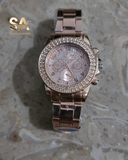 Rose Gold & Golden Fortuner Chronograph Analog Quartz Watch
