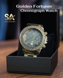 Rose Gold & Golden Fortuner Chronograph Analog Quartz Watch