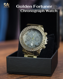 Rose Gold & Golden Fortuner Chronograph Analog Quartz Watch