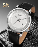 TOMI Luxury Fashion Business Round Dial Men's Watch