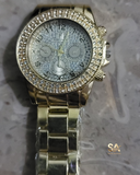 Rose Gold & Golden Fortuner Chronograph Analog Quartz Watch