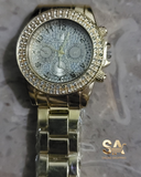 Rose Gold & Golden Fortuner Chronograph Analog Quartz Watch