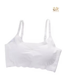Women Comfort Seamless White Bra With Removable Padding