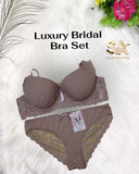 Brown Luxury Bridal Bra Panty Set