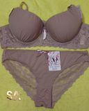 Brown Luxury Bridal Bra Panty Set