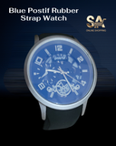 Positif Rubber Leather Strap Watch For Men