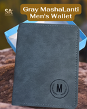 Gray Leather MashaLanti Men's Wallet With Premium Quality