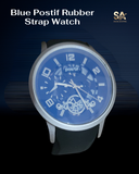 Positif Rubber Leather Strap Watch For Men