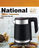 Electric Kettle Stainless Steel Black White Silver Tea Maker