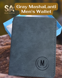 Gray Leather MashaLanti Men's Wallet With Premium Quality