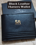 Black Leather Humers Wallet For Daily Use