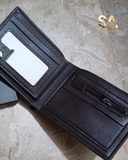 Black Leather Humers Wallet For Daily Use