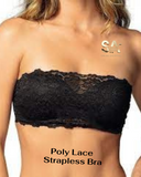 Poly Lace Strapless Bra With High Quality Fabric