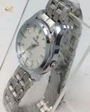 Badus Quartz Silver Stainless Steel Strap Watch