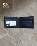 Black Leather Humers Wallet For Daily Use