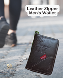 Premium Quality Leather Zipper Men's Wallet Purse