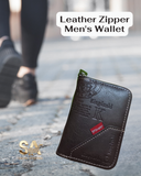 Premium Quality Leather Zipper Men's Wallet Purse