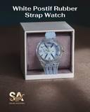 Positif Transparent Analog Rubber Strap Watch Men