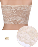 Poly Lace Fabric Bra With Removable Straps