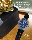 Positif Transparent Analog Rubber Strap Watch Men