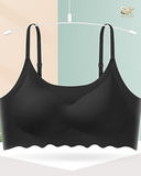 Women Comfort Seamless Black Bra With Removable Padding