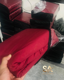 Terry Cotton Waterproof Red Mattress Cover Protector