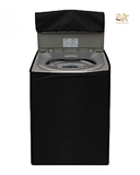 Top Load Zipper Closure Black Waterproof Washing Machine Cover