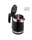 Electric Kettle Stainless Steel Black White Silver Tea Maker