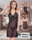 Adorable Black Hot Nighty Gown For Bridal