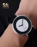 TOMI Round Dial Luxury Leather Strap Watch