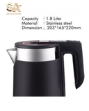 Electric Kettle Stainless Steel Black White Silver Tea Maker