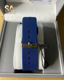 Positif Rubber Leather Strap Watch For Men