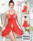 Adorable Red Hot Nighty Gown For Bridal