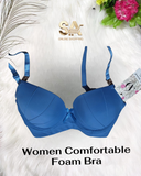 Women's Comfortable Shimmery Shine Straps Wired Padded Bra