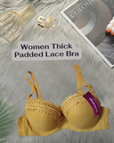 Women Comfortable Thick Padded Lace Bra