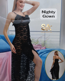 Women Long Western Nighty Gown