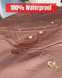 Brown Top Load Zipper Closure Waterproof Washing Machine Cover