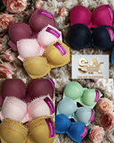 Women Comfortable Thick Padded Lace Bra