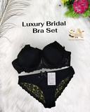 Black Luxury Bridal Bra Panty Set