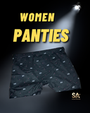 Black Comfortable Branded Triangle Shape Panties For Women