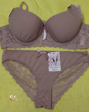 Brown Luxury Bridal Bra Panty Set