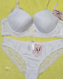 White Luxury Bridal Bra Panty Set