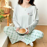 Comfort Soft Cotton Check Printed Night Set